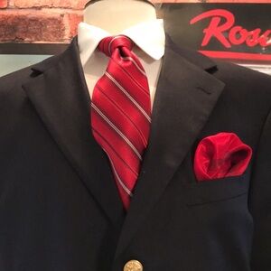 T Harris 3 Buttons Blue Blazer